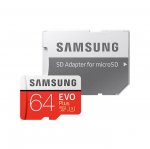 Samsung MicroSD 64GB EVO Plus UHS-I (U3) Memory Card 4K UHD Videos - MicroSD памет със SD адаптер за Samsung устройства (клас 10) (модел 2017) (подходяща за GoPro) 5