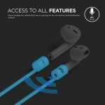 Elago AirPods Strap - тънко силиконово въженце за безжични слушалки Apple AirPods (бял-фосфор) 4