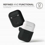 Elago Airpods Silicone Case - силиконов калъф за Apple Airpods (черен) 3