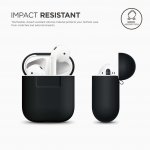 Elago Airpods Silicone Case - силиконов калъф за Apple Airpods (черен) 1