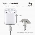 Elago Airpods Silicone Case - силиконов калъф за Apple Airpods (бял) 2