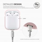 Elago Airpods Silicone Case - силиконов калъф за Apple Airpods (розов) 2