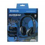 Defender Warhead HN-G110 Headphones - гейминг слушалки с микрофон за настолни компютри и лаптопи (черен) 1