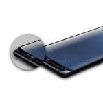 Eiger 3D Glass Edge to Edge Curved Tempered Glass - калено стъклено защитно покритие с извити ръбове за целия дисплея на Samsung Galaxy S8 Plus (черен-прозрачен) 2