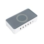 A-solar Xtorm Vigor USB Power Hub XPD16 Qualcomm Quick Charge 3.0 - захранване с 5 USB-A изхода и USB-C изход и безжично зареждане за мобилни телефони и таблети 1