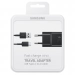 Samsung USB-C Fast Charger EP-TA20EBECGWW - захранване и USB-C кабел за устройства с USB-C стандарт (черен) (retail) 1
