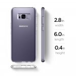 Spigen Liquid Crystal Case - тънък качествен термополиуретанов кейс за Samsung Galaxy S8 (прозрачен)  3