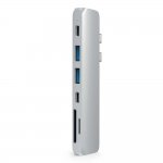 Satechi USB-C Pro USB Hub - мултифункционален хъб за свързване на допълнителна периферия за MacBook Pro (сребрист) 4