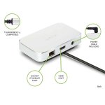 Moshi USB-C Symbus Dock - USB-C хъб за свързване от USB-C към HDMI 4K, Ethernet, USB-A (сребрист) 6