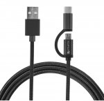 4smarts ComboCord MicroUSB + USB-C cable - качествен кабел за microUSB и USB-C стандарти 100 см. (черен) 2