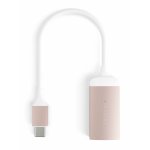 Satechi Aluminum 4K USB-C to HDMI Adapter - адаптер с поддръжка на 4K за свързване от USB-C към HDMI (розово злато) 2