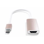 Satechi Aluminum 4K USB-C to HDMI Adapter - адаптер с поддръжка на 4K за свързване от USB-C към HDMI (розово злато) 5