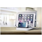 Satechi Multi Dock 7 Port USB-C Station - док станция с 5xUSB и 2xUSB-C гнезда за зареждане за таблети и смартфони (бял) 9