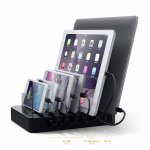 Satechi Multi Dock 7 Port USB-C Station - док станция с 5xUSB и 2xUSB-C гнезда за зареждане за таблети и смартфони (черен) 3