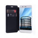 JT Berlin Folio Case - хоризонтален кожен (веган кожа) калъф тип портфейл за Huawei P10 Lite (черен) 2