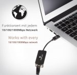 Honju USB-C to Gigabit Ethernet Adapter HGEA-C - Ethernet адаптер за MacBook и компютри с USB-C (сребрист) 2