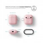 Elago Airpods Silicone Hang Case - силиконов калъф с карабинер за Apple Airpods (розов) 4