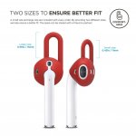 Elago Airpods EarPads - антибактериални силиконови калъфчета за Apple Airpods (червен) (4 броя) 1