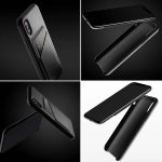 Mujjo Leather Wallet Case - кожен (естествена кожа) кейс с джоб за кредитна карта за iPhone XS, iPhone X (черен) 3