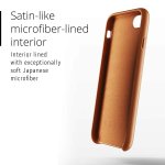 Mujjo Leather Wallet Case - кожен (естествена кожа) кейс с джоб за кредитна карта за iPhone XS, iPhone X (кафяв) 2