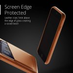 Mujjo Leather Wallet Case - кожен (естествена кожа) кейс с джоб за кредитна карта за iPhone XS, iPhone X (кафяв) 4