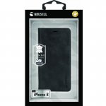 Krusell Sunne Folio Case - кожен калъф (ествествена кожа) тип портфейл за iPhone XS, iPhone X (черен) 6