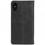Krusell Sunne Folio Case - кожен калъф (ествествена кожа) тип портфейл за iPhone XS, iPhone X (черен) 4