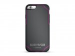 Griffin Survivor Journey Case - хибриден удароустойчив кейс за iPhone 6S, iPhone 6 (черен с розов кант) 6