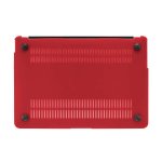 Artwizz Rubber Clip Case - матиран предпазен кейс за MacBook Air 11 (червен-прозрачен) 3
