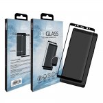 Eiger 3D Glass Edge to Edge Curved Tempered Glass - калено стъклено защитно покритие с извити ръбове за целия дисплея на Samsung Galaxy Note 8 (черен-прозрачен) 6