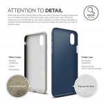 Elago Origin Case - тънък полипропиленов кейс (0.3 mm) за iPhone X (тъмносин) 3
