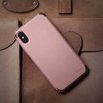 Elago Empire Case - качетвен хибриден кейс за iPhone XS, iPhone X (розово злато) 5