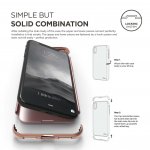 Elago Empire Case - качетвен хибриден кейс за iPhone XS, iPhone X (розово злато) 3