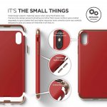 Elago Empire Case - качетвен хибриден кейс за iPhone XS, iPhone X (червен) 2