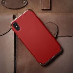 Elago Empire Case - качетвен хибриден кейс за iPhone XS, iPhone X (червен) 4