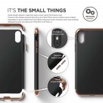 Elago Empire Case - качетвен хибриден кейс за iPhone XS, iPhone X (черен) 2