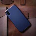 Elago Empire Case - качетвен хибриден кейс за iPhone XS, iPhone X (тъмносин) 5
