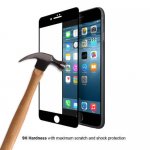 Eiger 3D Glass Case Friendly Curved Tempered Glass - калено стъклено защитно покритие с извити ръбове за целия дисплея на iPhone 8 Plus, iPhone 7 Plus (черен-прозрачен) 4
