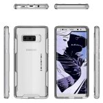 Ghostek Cloak 3 Case - хибриден удароустойчив кейс за Samsung Galaxy Note 8 (прозрачен-сребрист) 5
