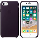 Apple iPhone Leather Case - оригинален кожен кейс (естествена кожа) за iPhone 8, iPhone 7 (тъмнолилав) 1