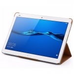 Huawei Flip Cover - оригинален кожен калъф за Huawei MediaPad M3 Lite 10 (кафяв) 1