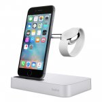 Belkin Valet Charge Dock - сертифицирана докинг станция за зареждане на iPhone и Apple Watch (сребрист) 1