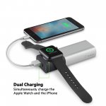 Belkin Valet Charger Power Pack 6700 mAh - преносима външна батерия за зареждане на Apple Watch и мобилни устройства (сребрист) 5