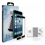 Eiger 3D Glass Full Screen Curved Tempered Glass - калено стъклено защитно покритие с извити ръбове за целия дисплея на iPhone 8, iPhone 7, iPhone 6/6S (черен-прозрачен) 7