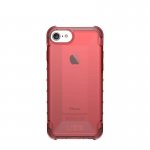 Urban Armor Gear Plyo Case - удароустойчив хибриден кейс за iPhone 8, iPhone 7 (червен-прозрачен) 2