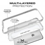 Ghostek Cloak 3 Case  - хибриден удароустойчив кейс за iPhone XS, iPhone X (прозрачен-черен) 2
