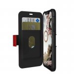 Urban Armor Gear Metropolis - удароустойчив хибриден кейс тип портфейл за iPhone XS, iPhone X (червен) 6