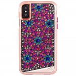 CaseMate Brilliance Case - кейс с висока защита и кристали за iPhone XS, iPhone X (розов) 1