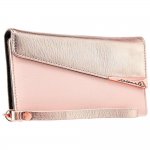 CaseMate Wristlet Folio - кожен калъф (естествена кожа), тип портфейл за iPhone XS, iPhone X (розово злато) 5