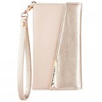 CaseMate Wristlet Folio - кожен калъф (естествена кожа), тип портфейл за iPhone XS, iPhone X (розово злато) 4